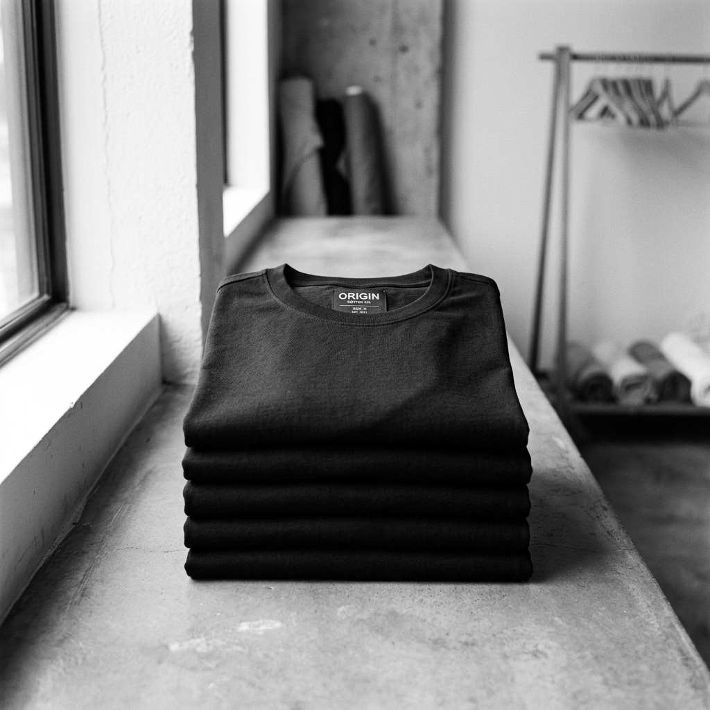 Folded Shirts Background